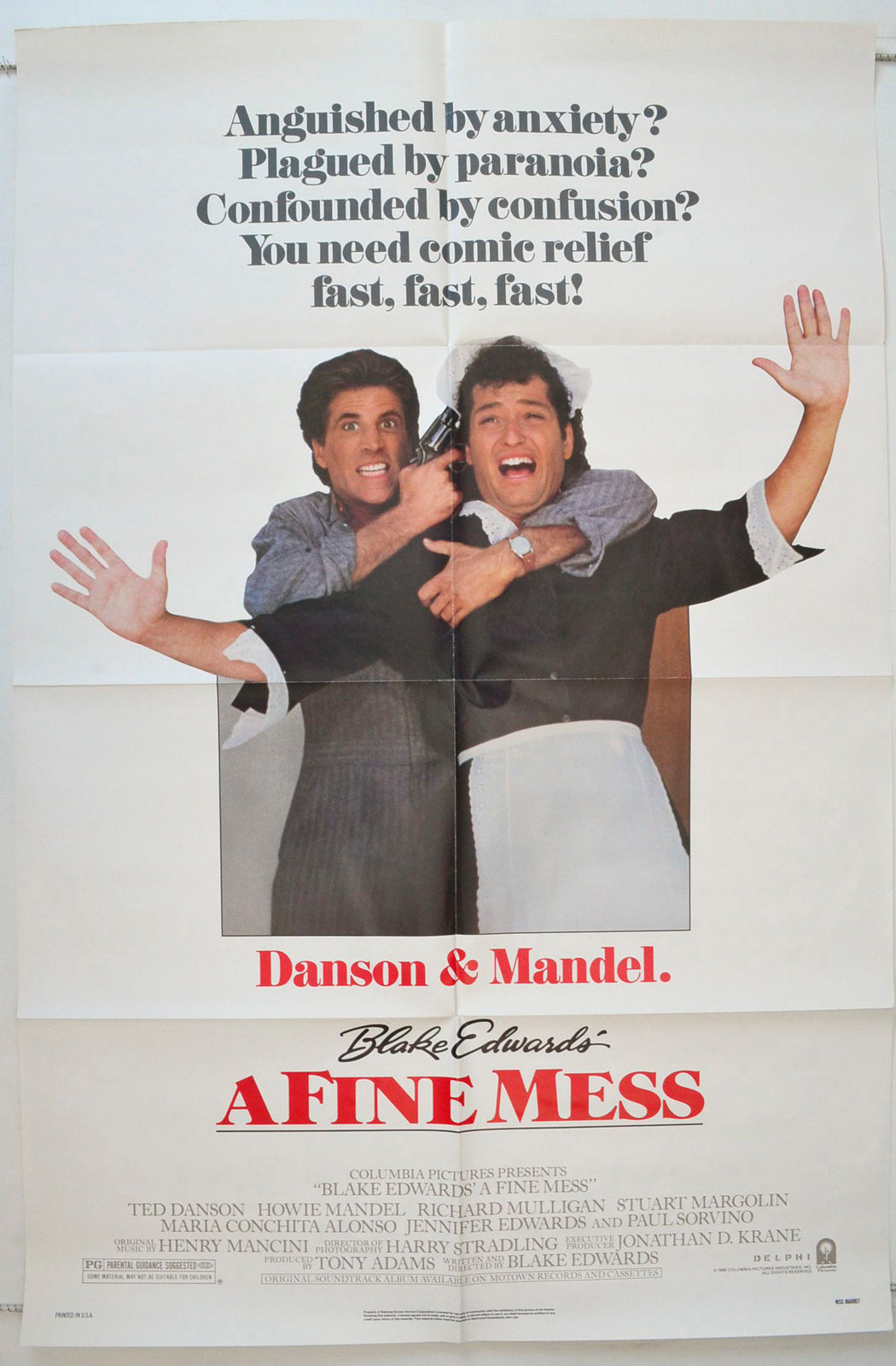 A Fine Mess Original One Sheet Poster - Movie Poster