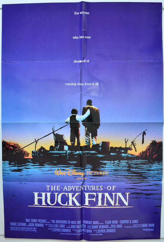 The Adventures Of Huck Finn Original One Sheet Poster - Movie Poster