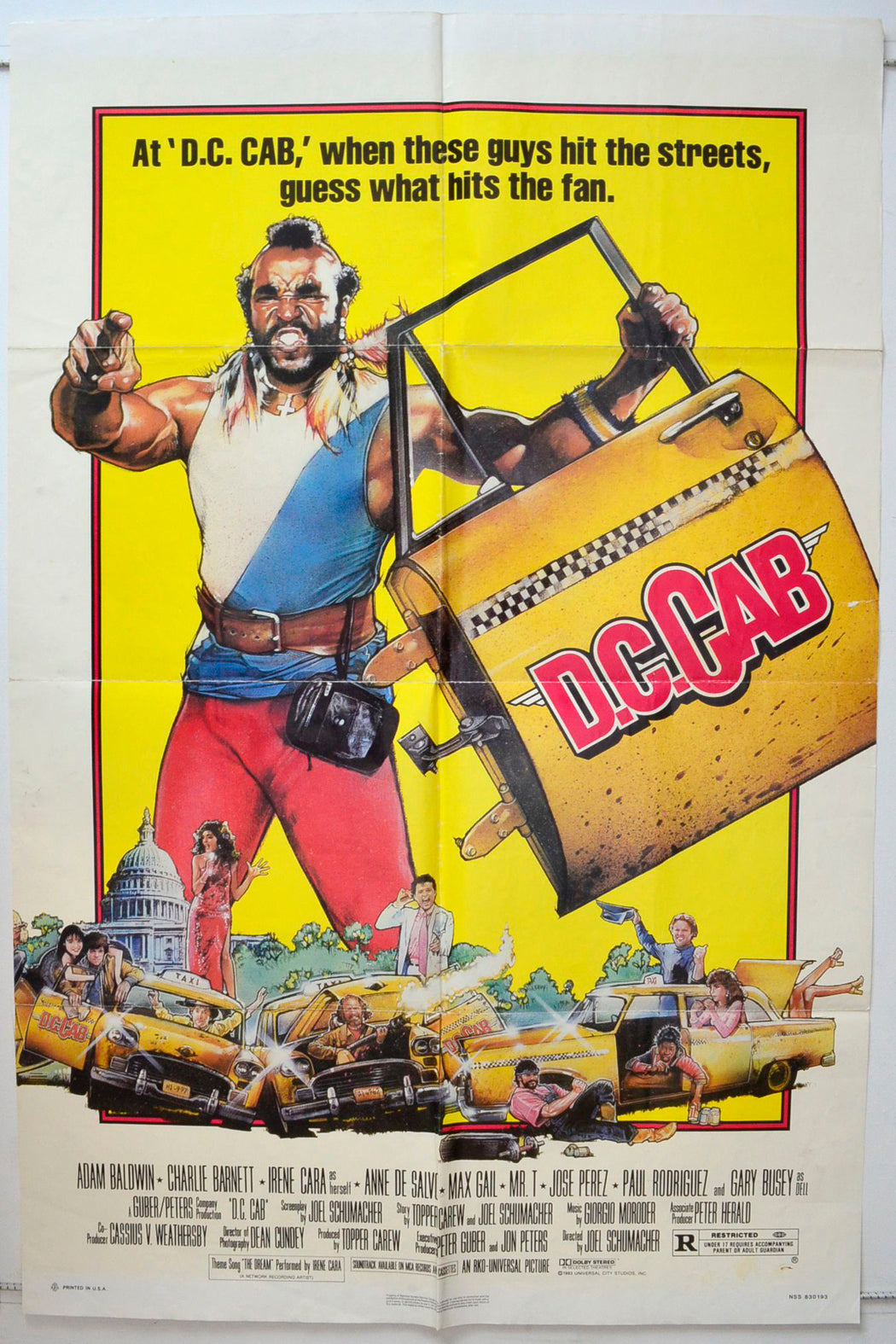 D.C. Cab  (a.k.a. Street Fleet)   Original One Sheet Poster - Movie Poster