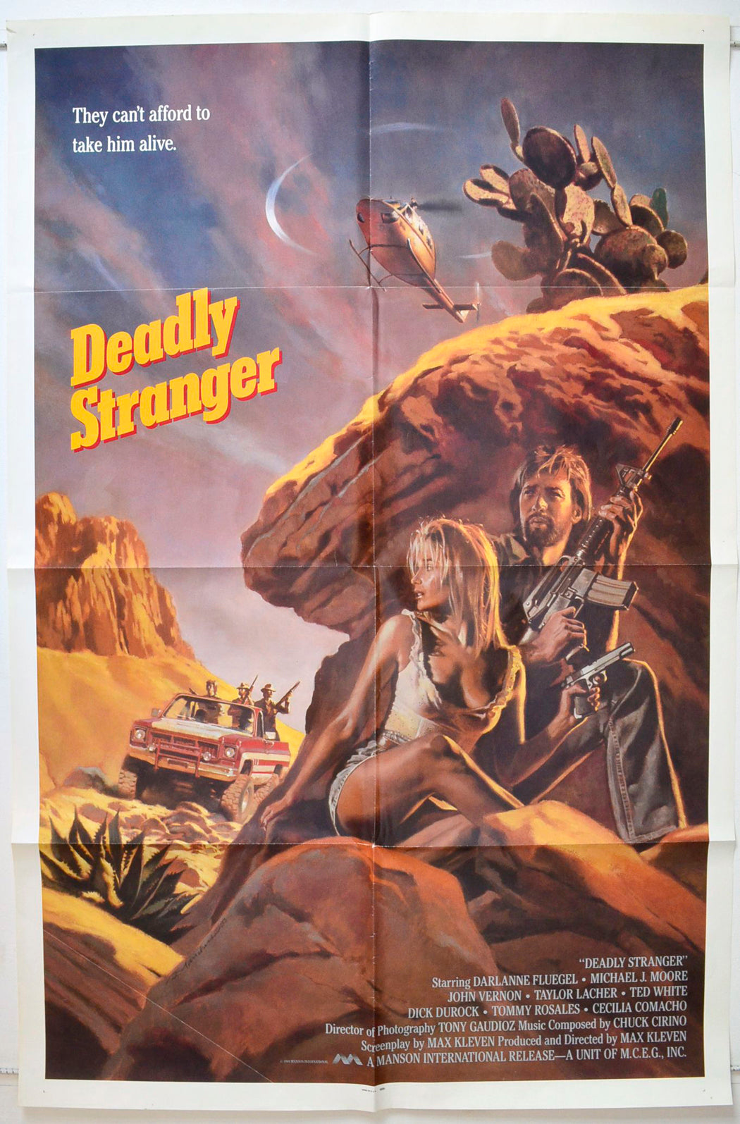 Deadly Stranger Original One Sheet Poster - Movie Poster