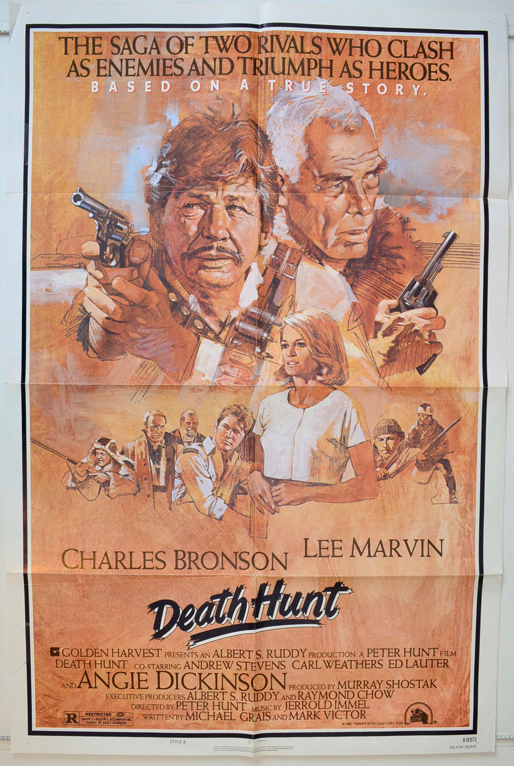 Death Hunt Original One Sheet Poster - Movie Poster