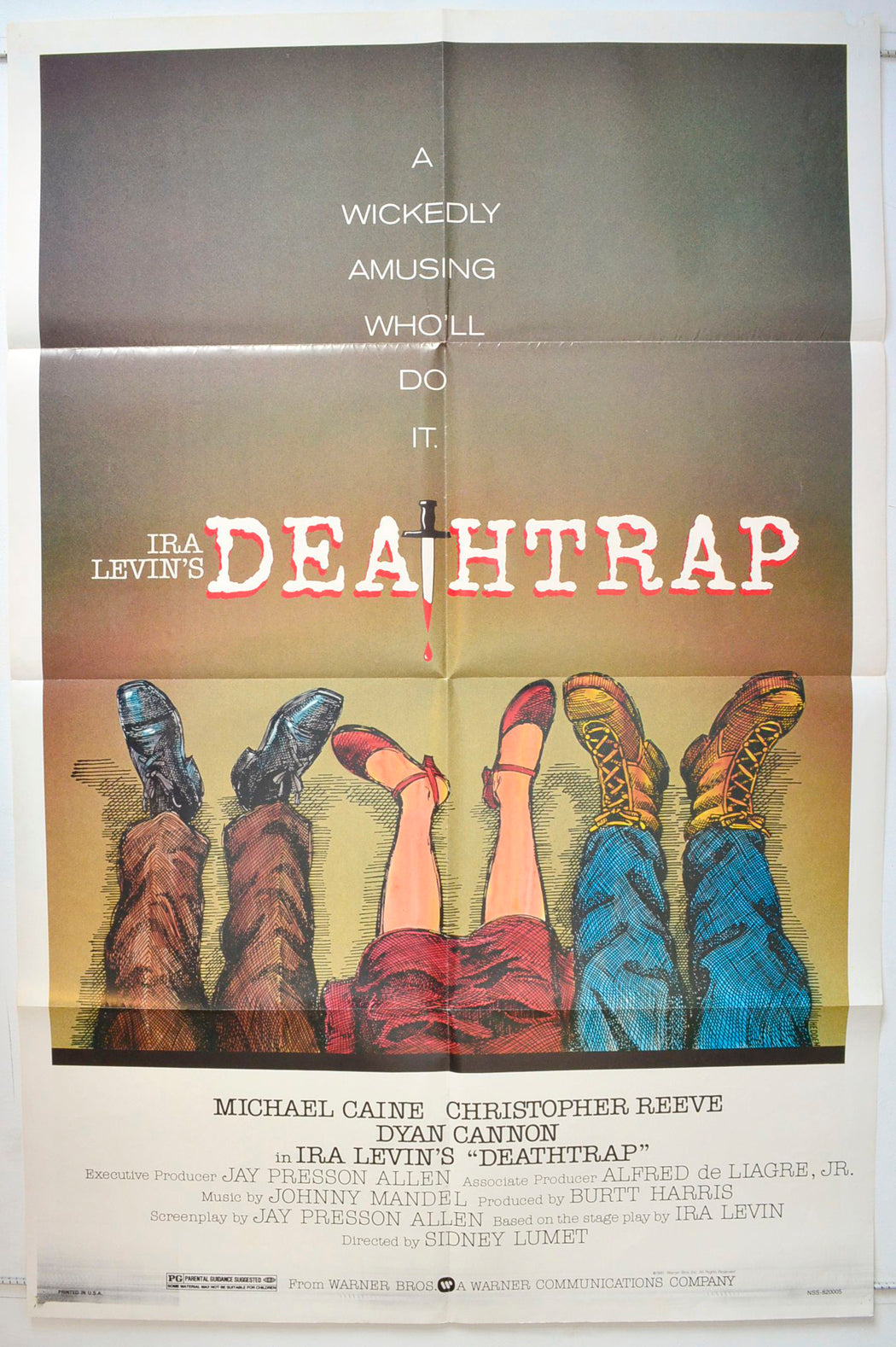 Deathtrap Original One Sheet Poster - Movie Poster