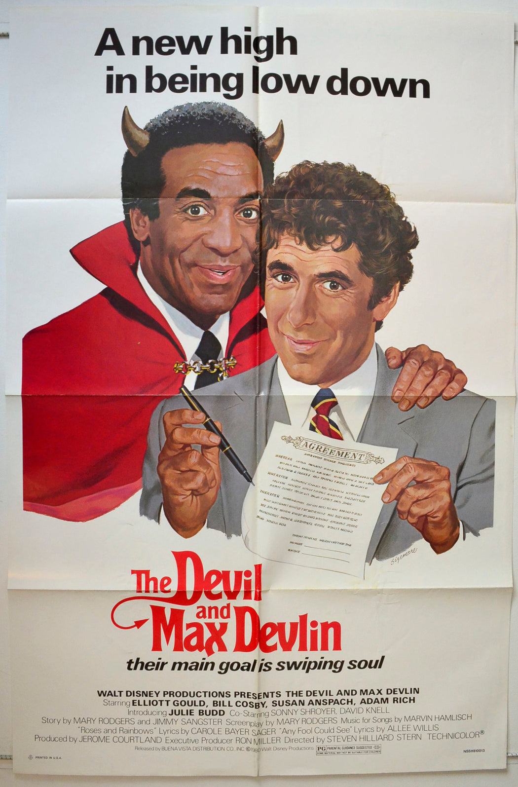 The Devil And Max Devlin Original One Sheet Poster - Movie Poster