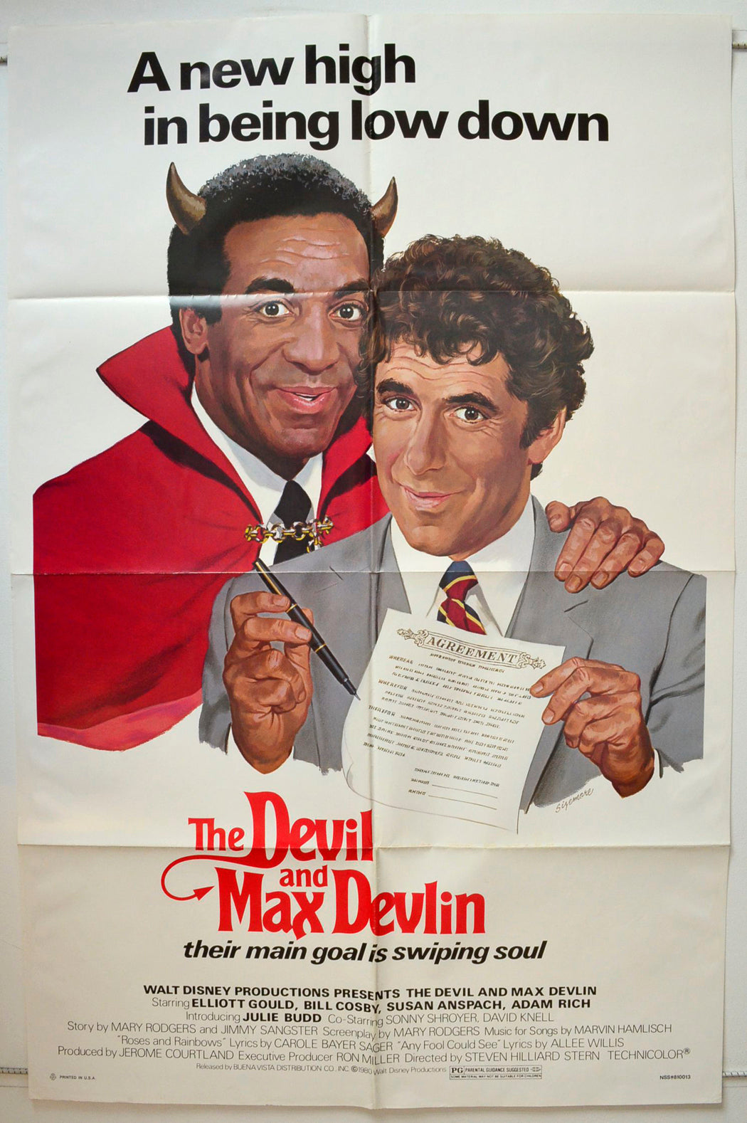 The Devil And Max Devlin Original One Sheet Poster - Movie Poster