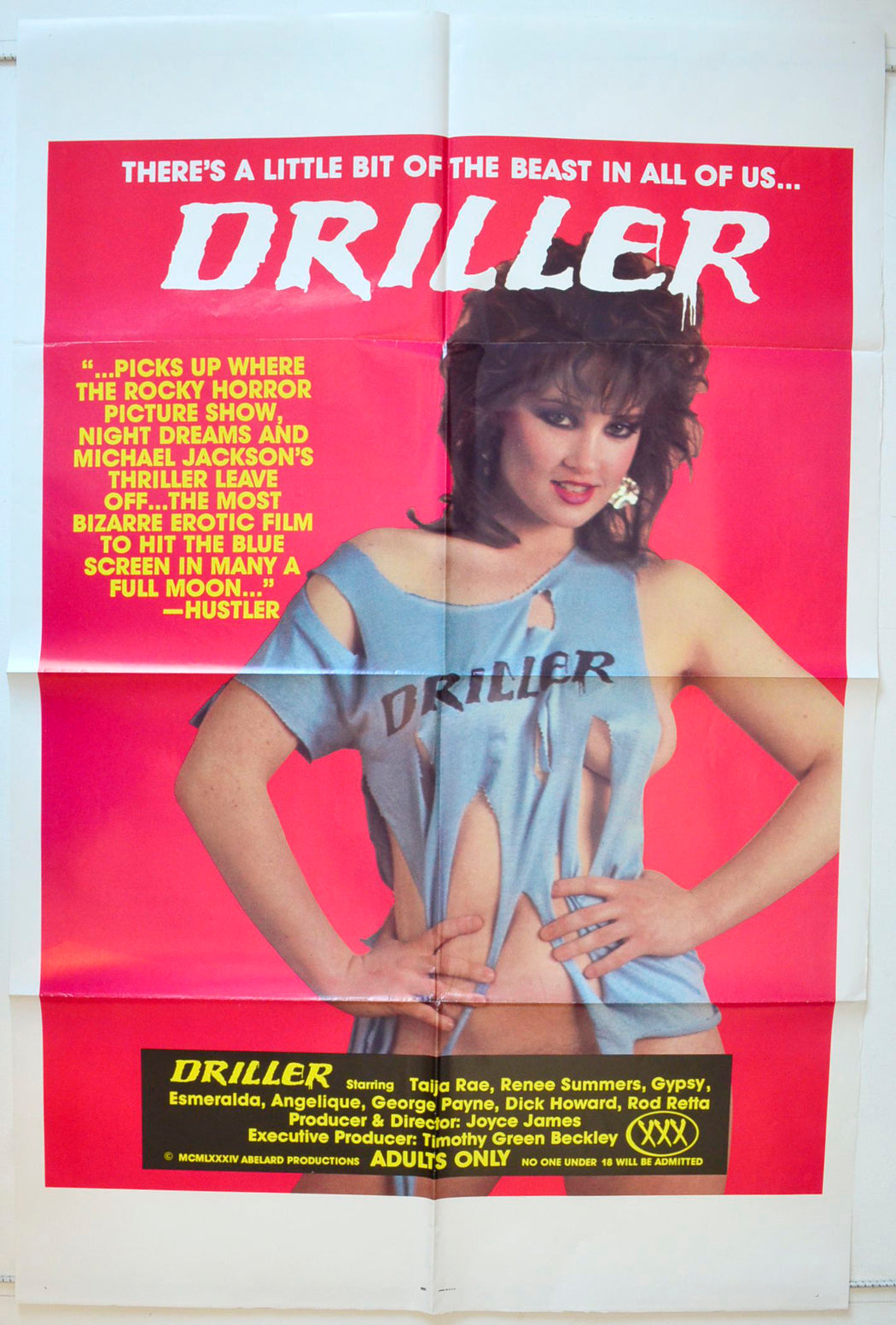 Driller Original One Sheet Poster - Movie Poster