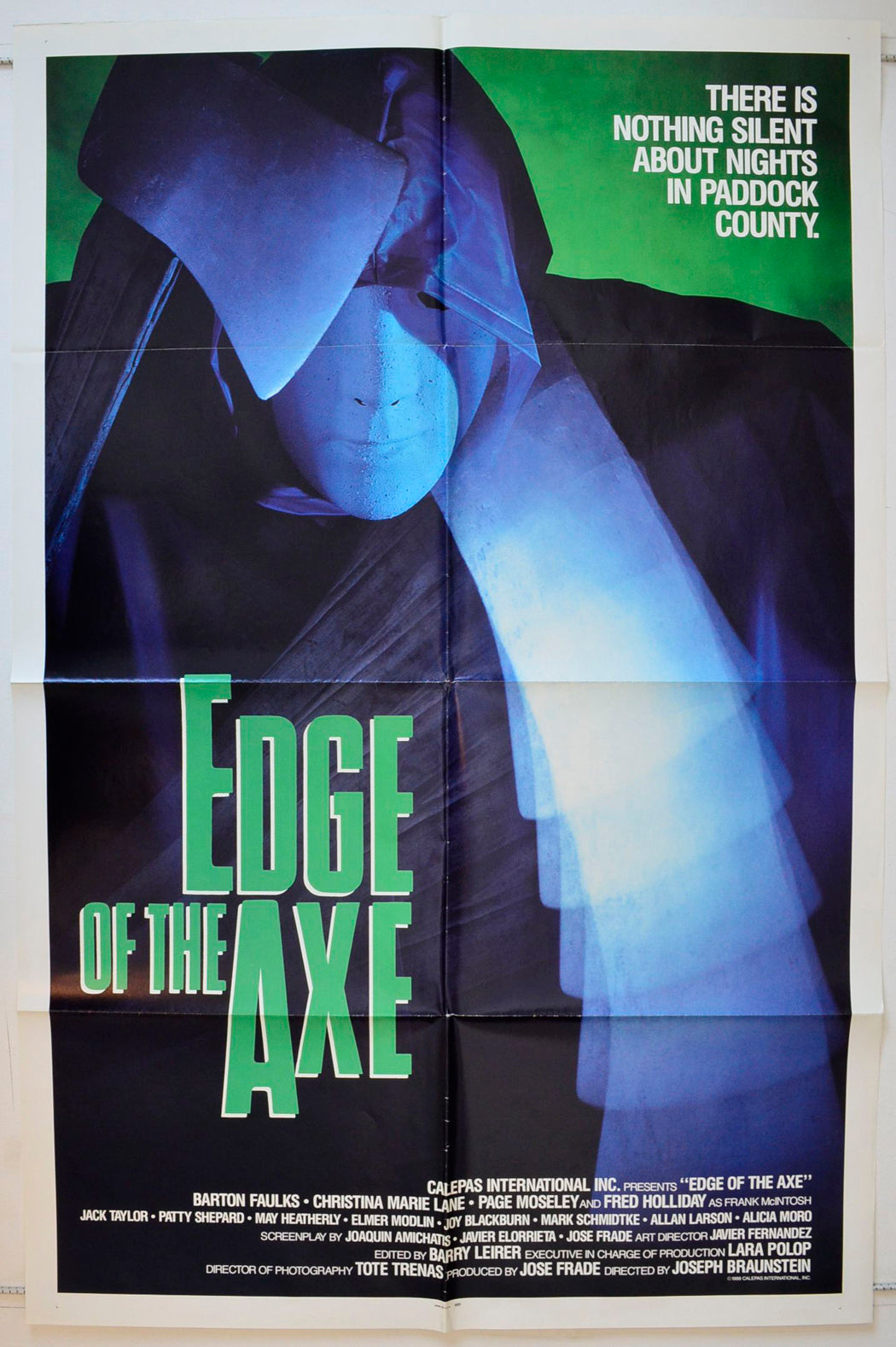 Edge Of The Axe Original One Sheet Poster - Movie Poster