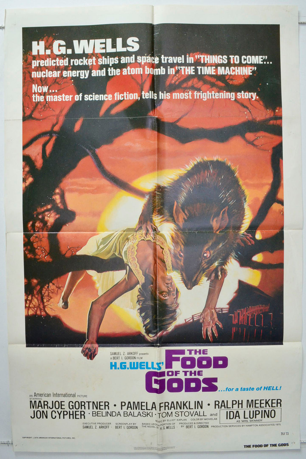 H.G. Wells' Food Of The Gods Original One Sheet Poster - Movie Poster