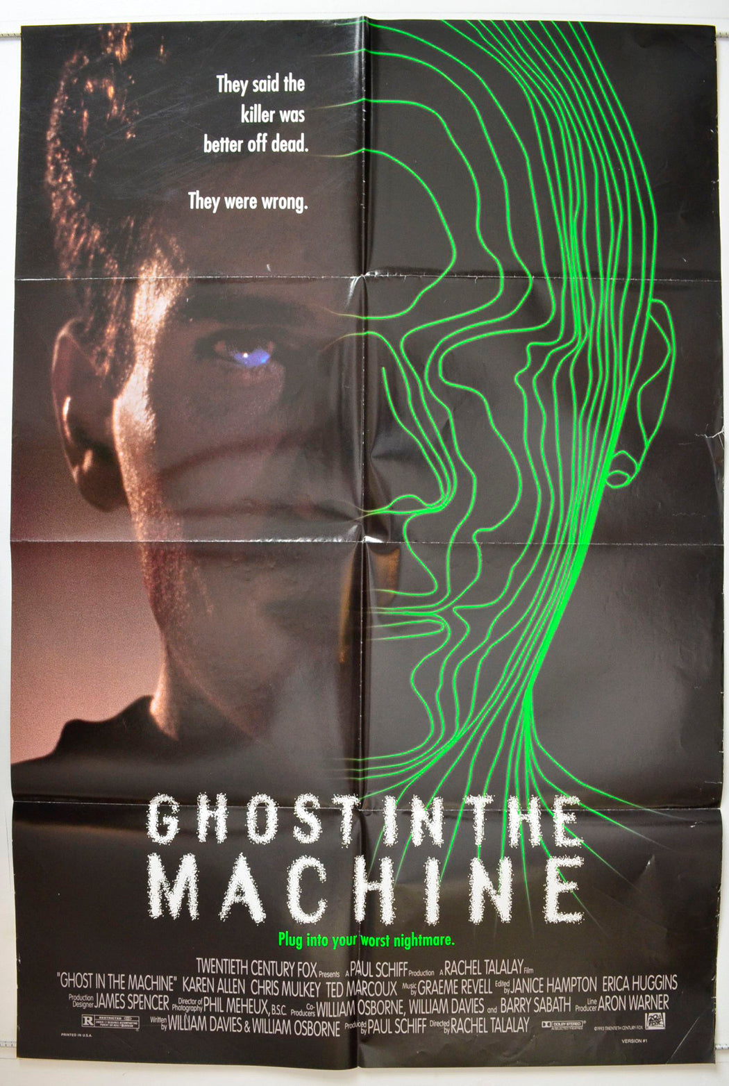 Ghost In The Machine Original One Sheet Poster - Movie Poster