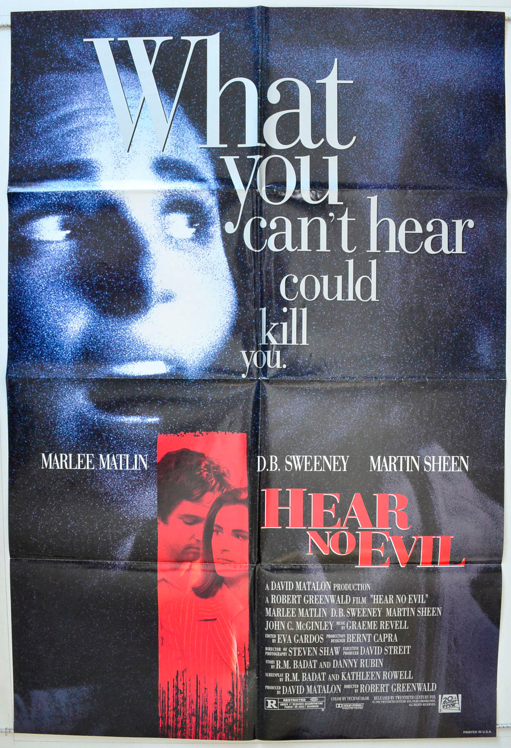 Hear No Evil Original One Sheet Poster - Movie Poster