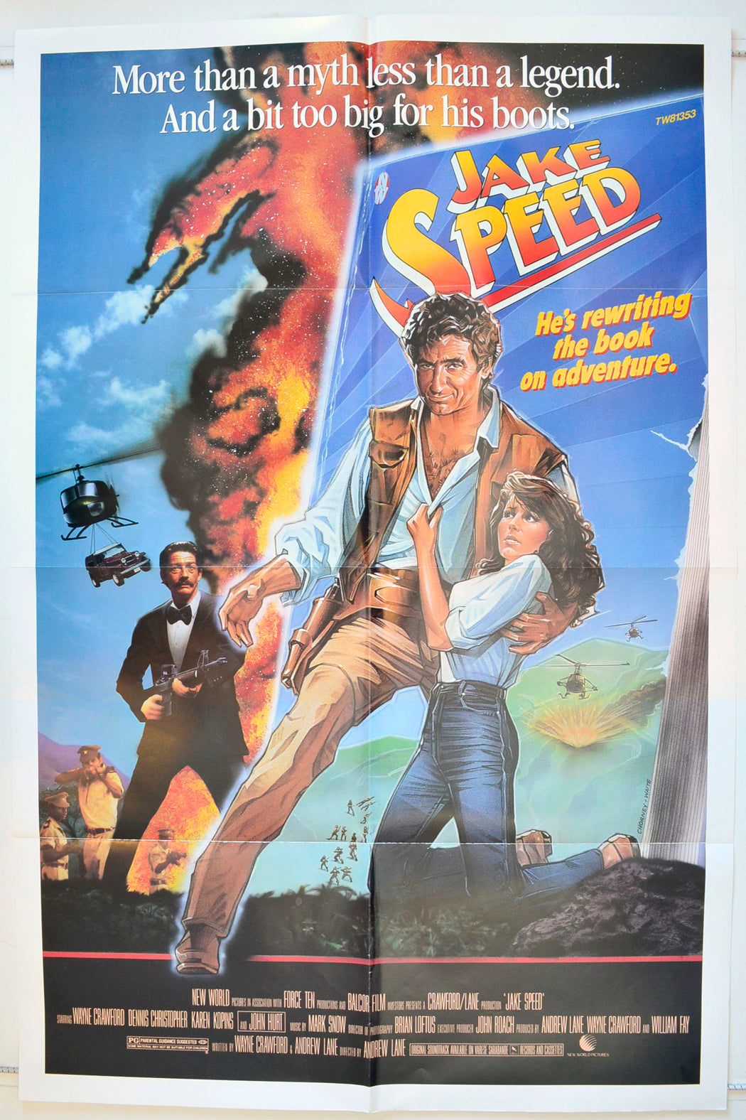 Jake Speed Original One Sheet Poster - Movie Poster