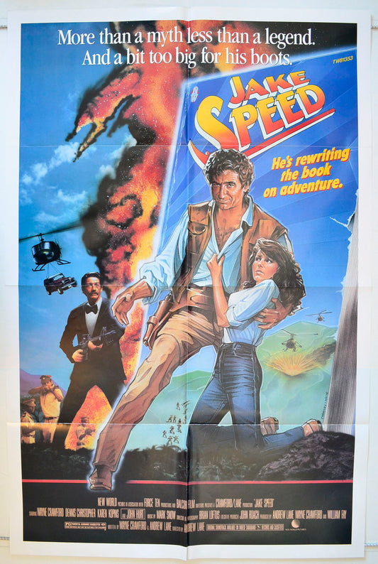 Jake Speed Original One Sheet Poster - Movie Poster