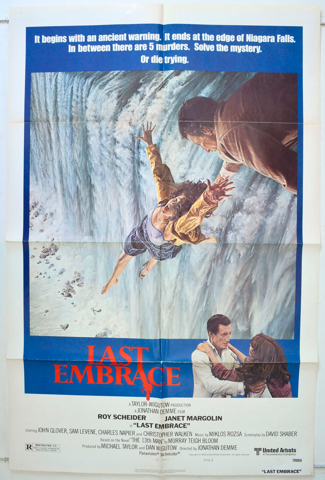 Last Embrace Original One Sheet Poster - Movie Poster