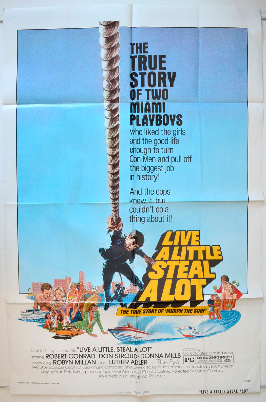 Live A Little Steal A Lot  (a.k.a. Murph The Surf)   Original One Sheet Poster - Movie Poster