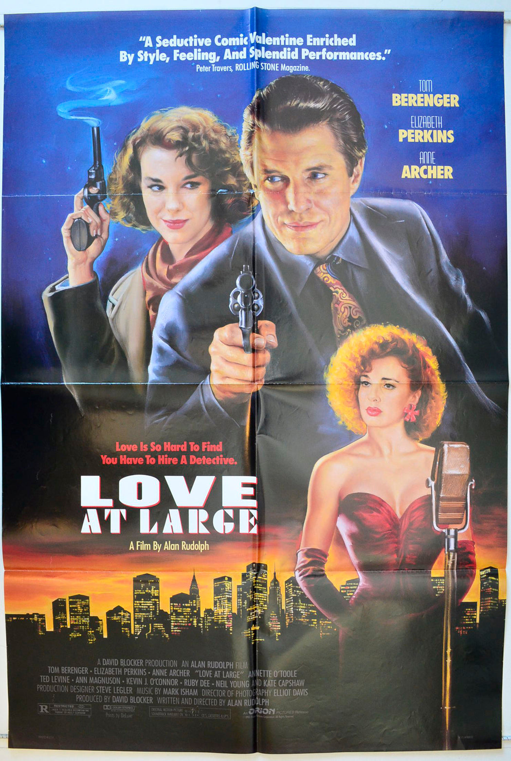 Love At Large Original One Sheet Poster - Movie Poster