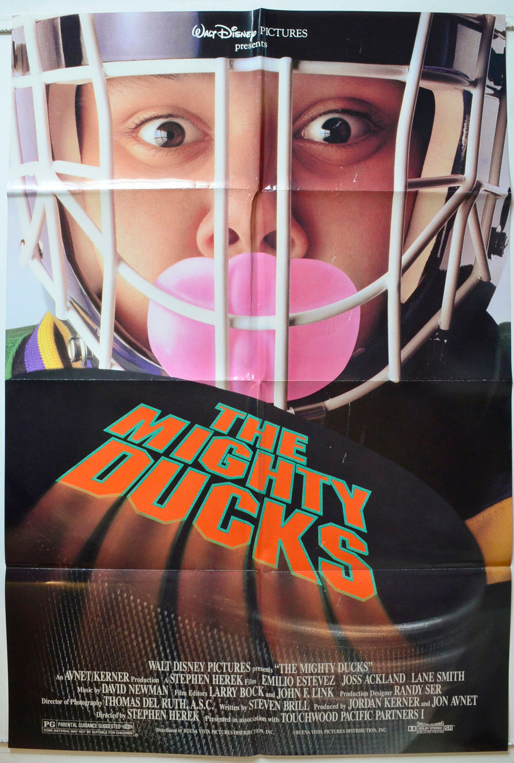 The Mighty Ducks  (a.k.a. Champions)   Original One Sheet Poster - Movie Poster