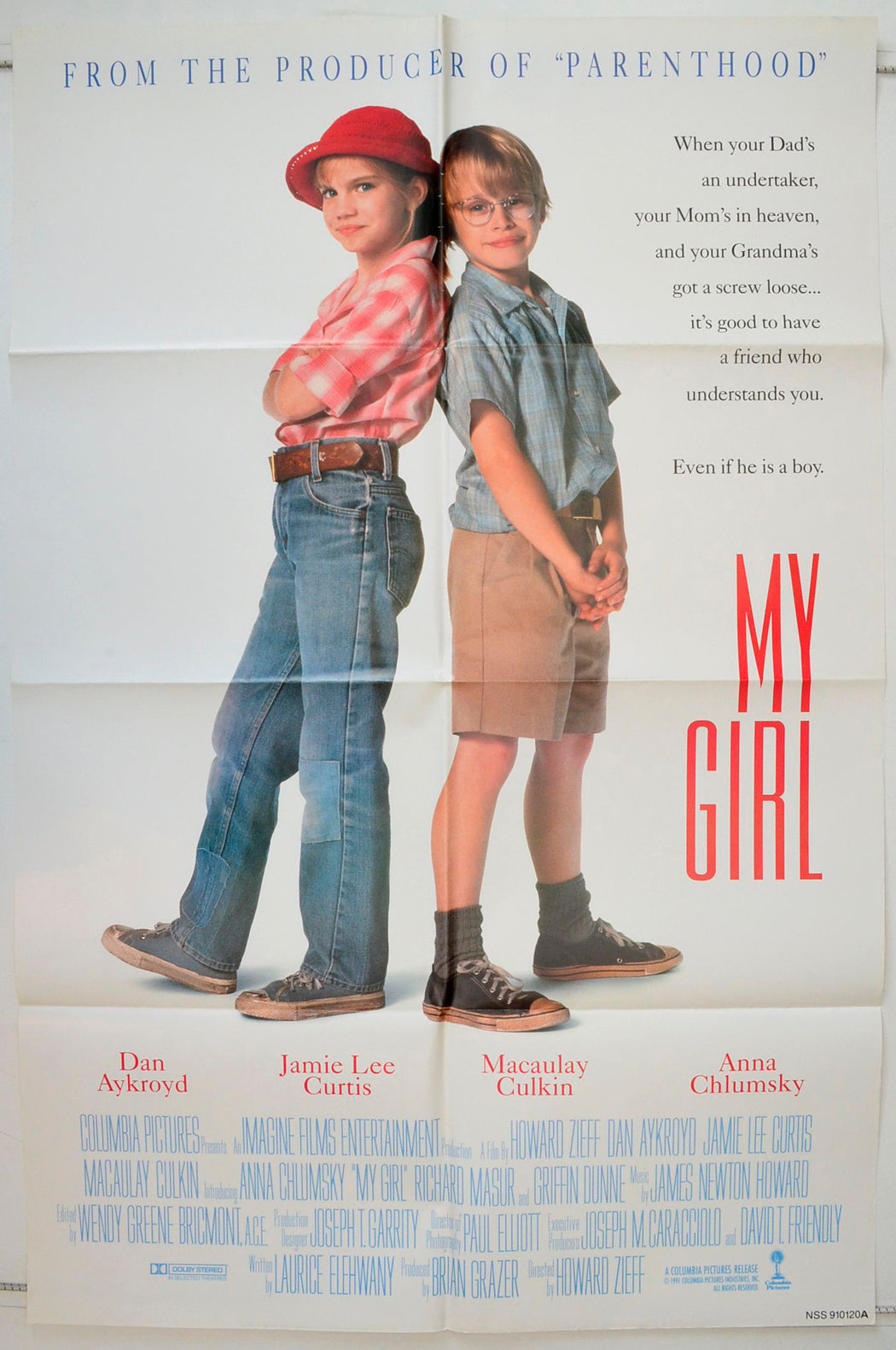 My Girl Original One Sheet Poster - Movie Poster