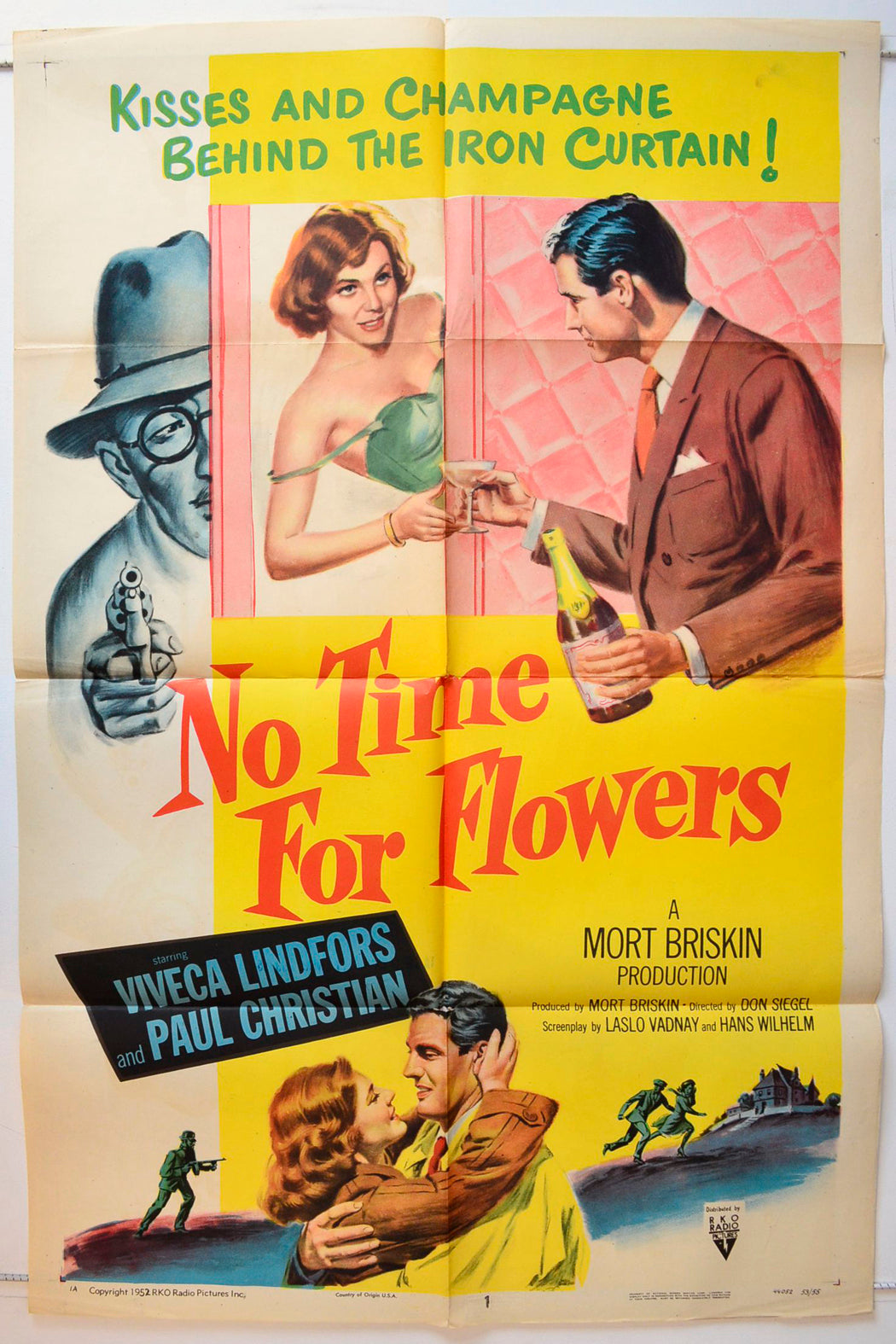 No Time For Flowers Original One Sheet Poster - Movie Poster