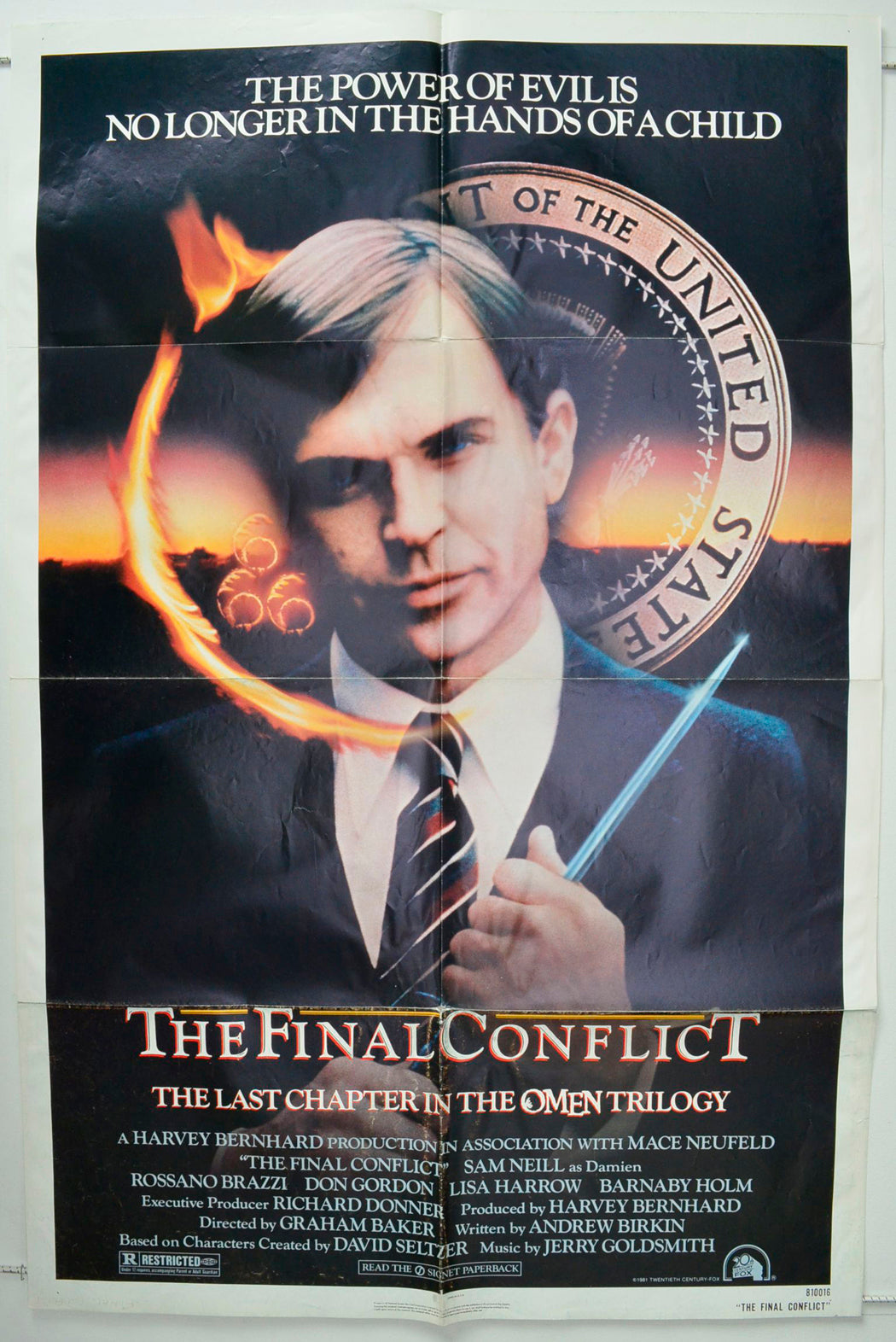 Omen III : The Final Conflict Original One Sheet Poster - Movie Poster