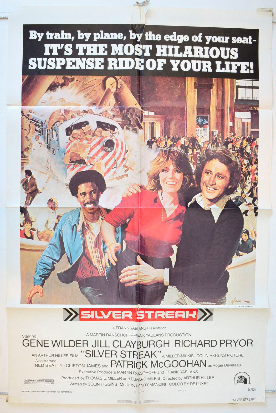 Silver Streak Original One Sheet Poster - Movie Poster