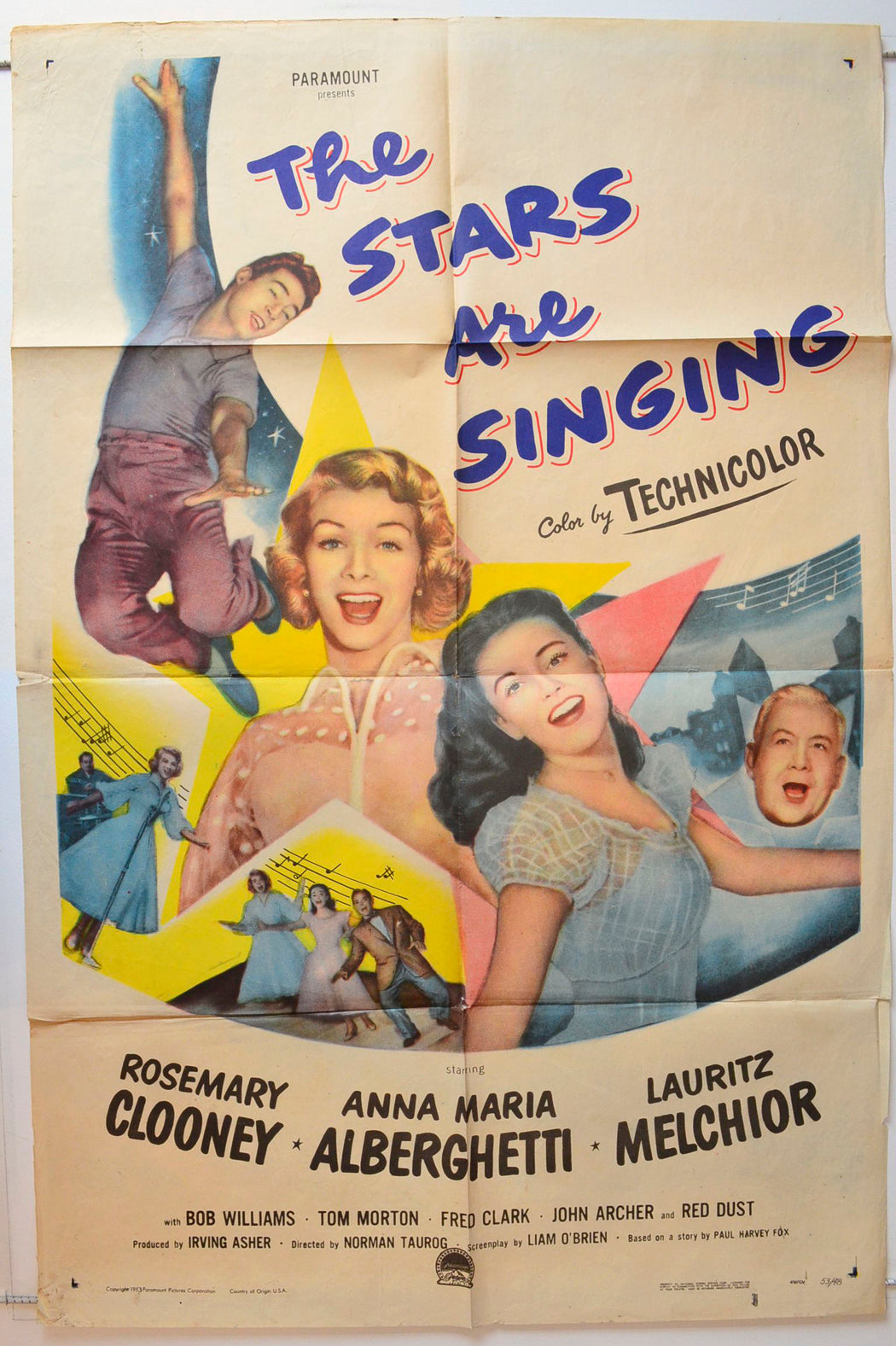 The Stars Are Singing Original One Sheet Poster - Movie Poster