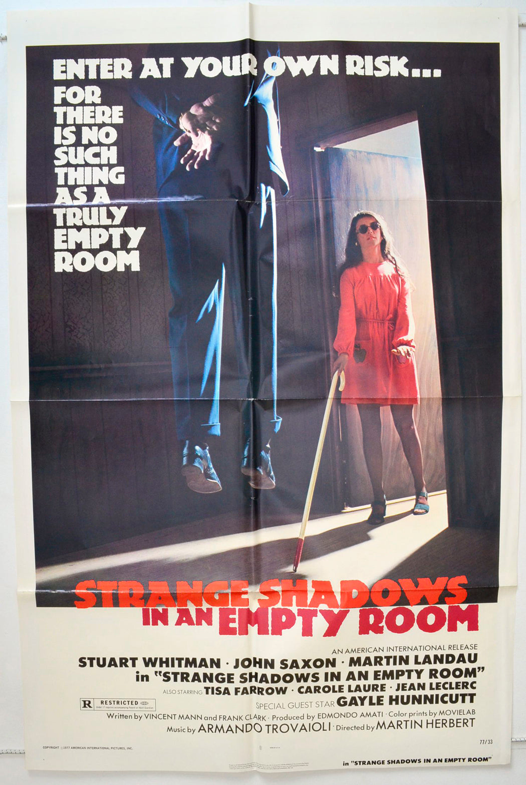 Strange Shadows In An Empty Room  (a.k.a. Una Magnum Special per Tony Saitta)   Original One Sheet Poster - Movie Poster