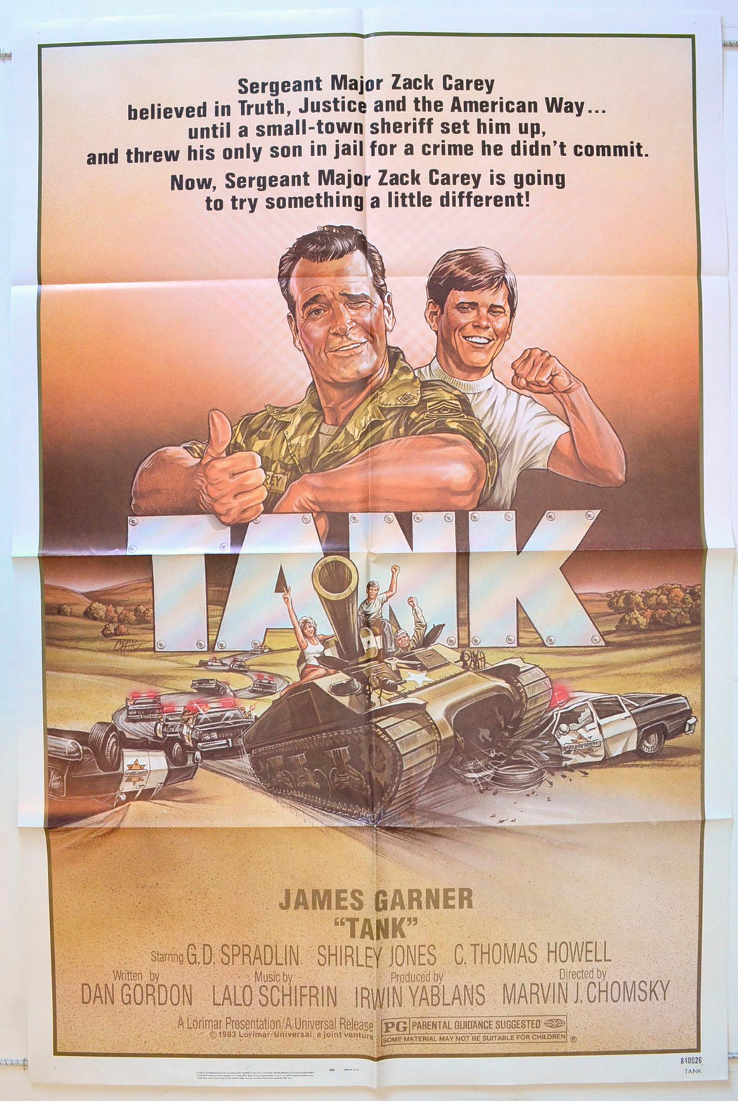 Tank Original One Sheet Poster - Movie Poster