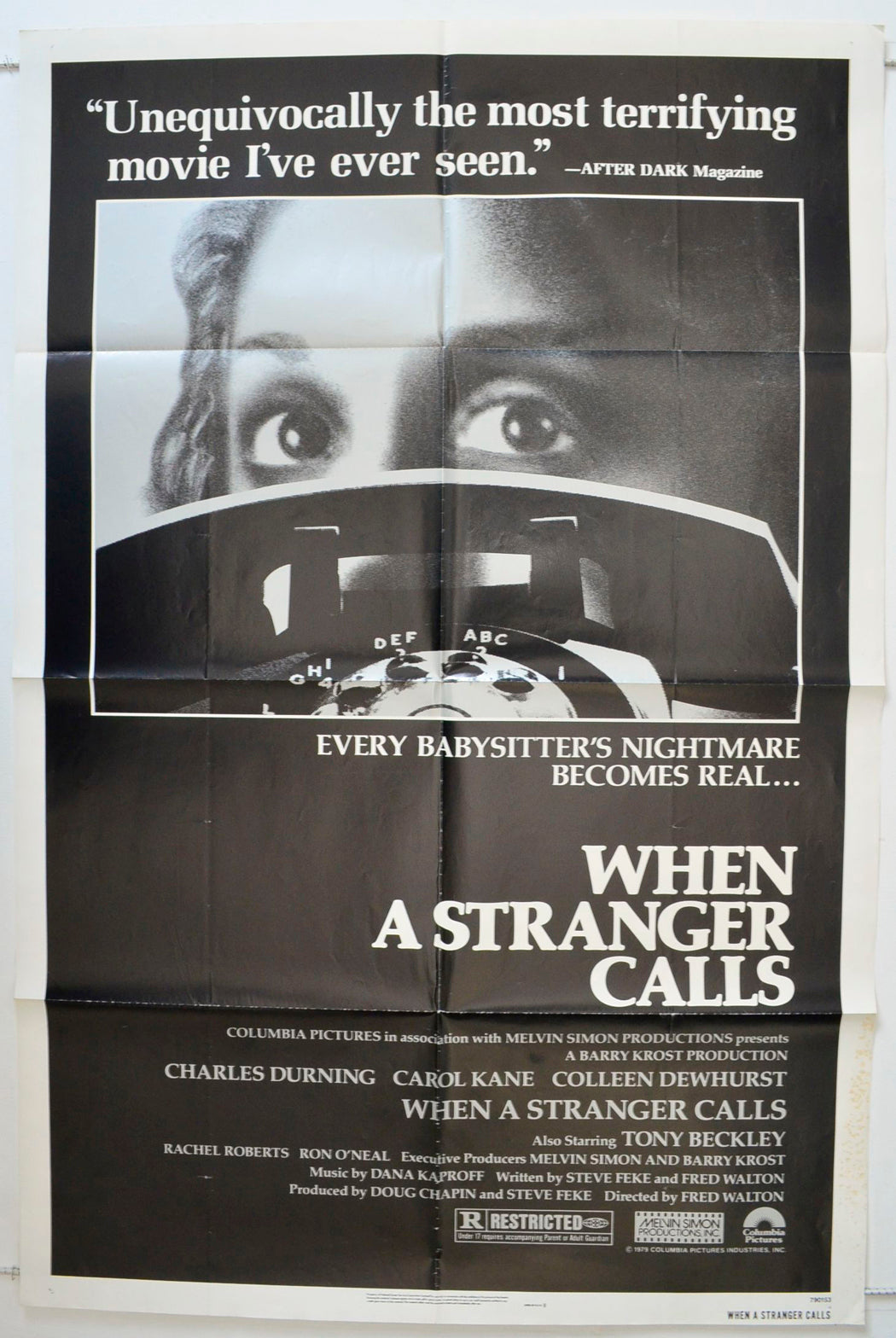 When A Stranger Calls Original One Sheet Poster - Movie Poster