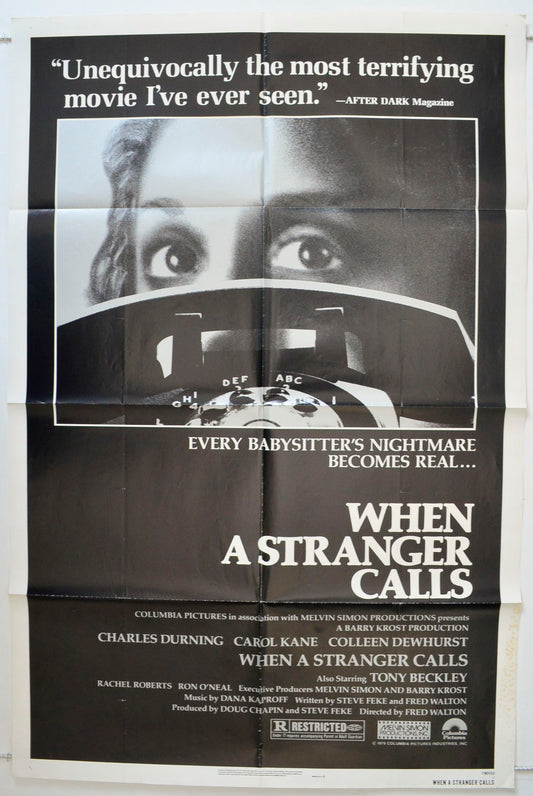 When A Stranger Calls Original One Sheet Poster - Movie Poster