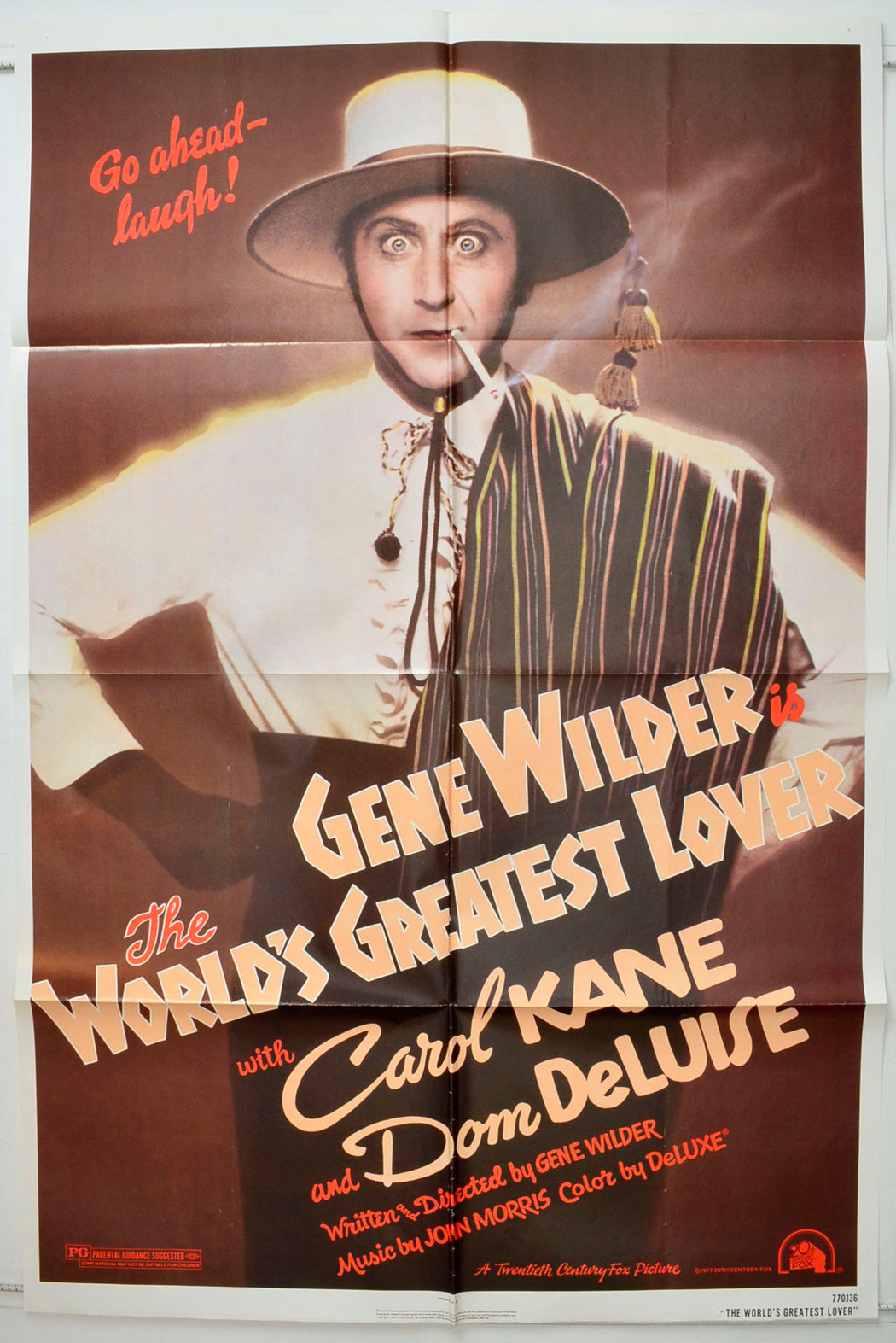 The World's Greatest Lover Original One Sheet Poster - Movie Poster