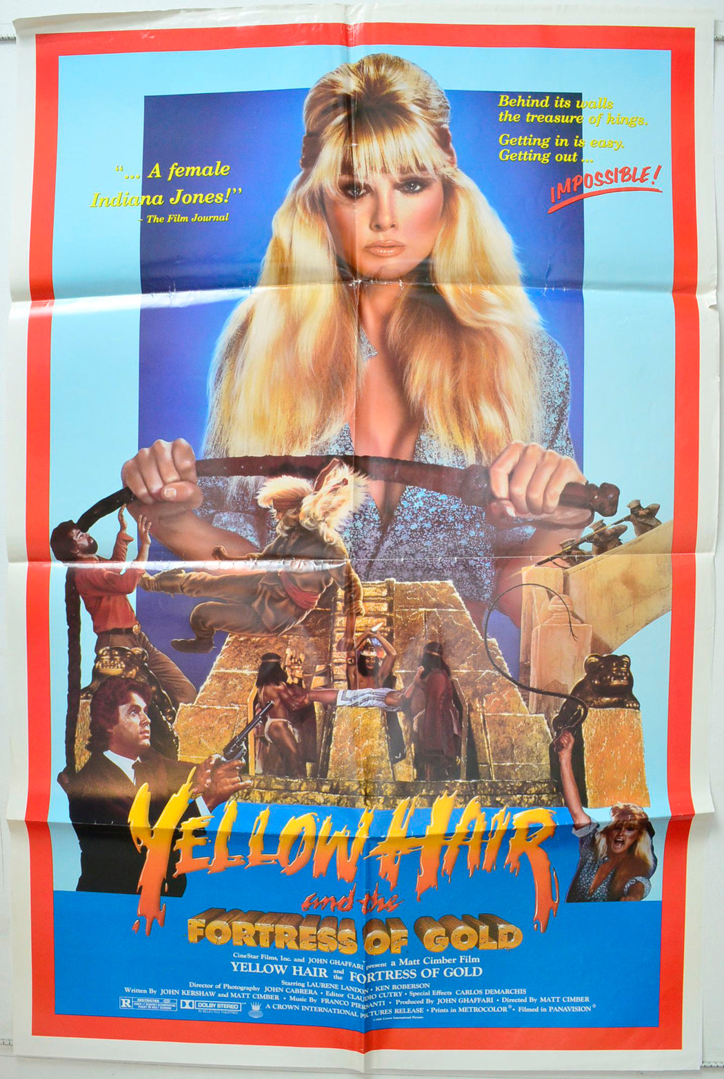 Yellow Hair And The Fortress Of Gold Original One Sheet Poster - Movie Poster