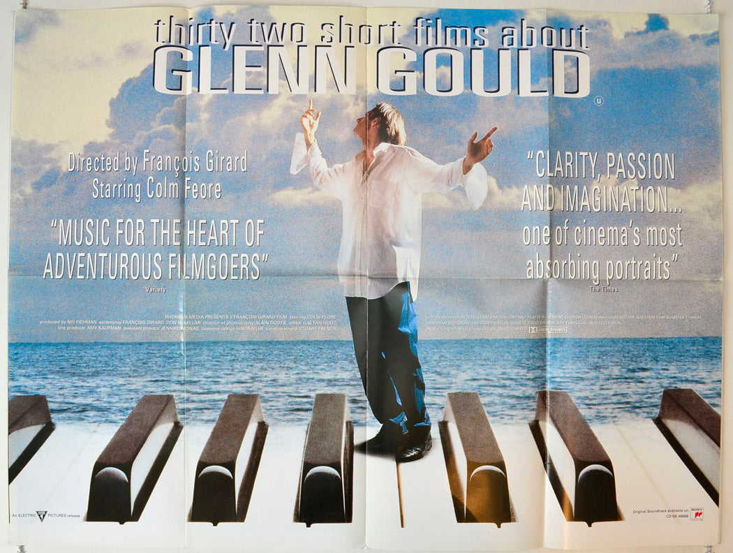 32 Short Films About Glenn Gould Original British Quad Poster - Movie Poster