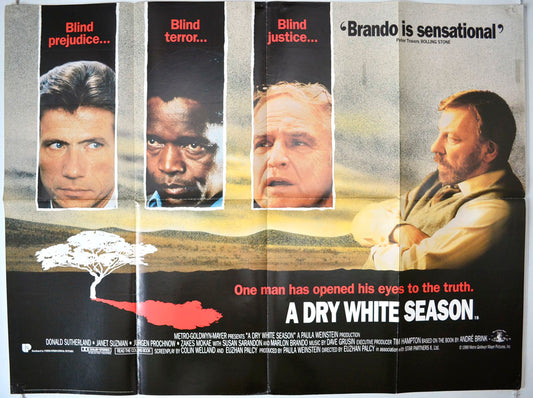 A Dry White Season   Original British Quad Poster - Movie Poster