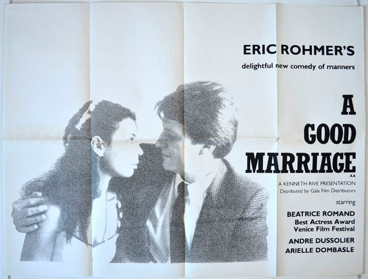 A Good Marriage   Original British Quad Poster - Movie Poster