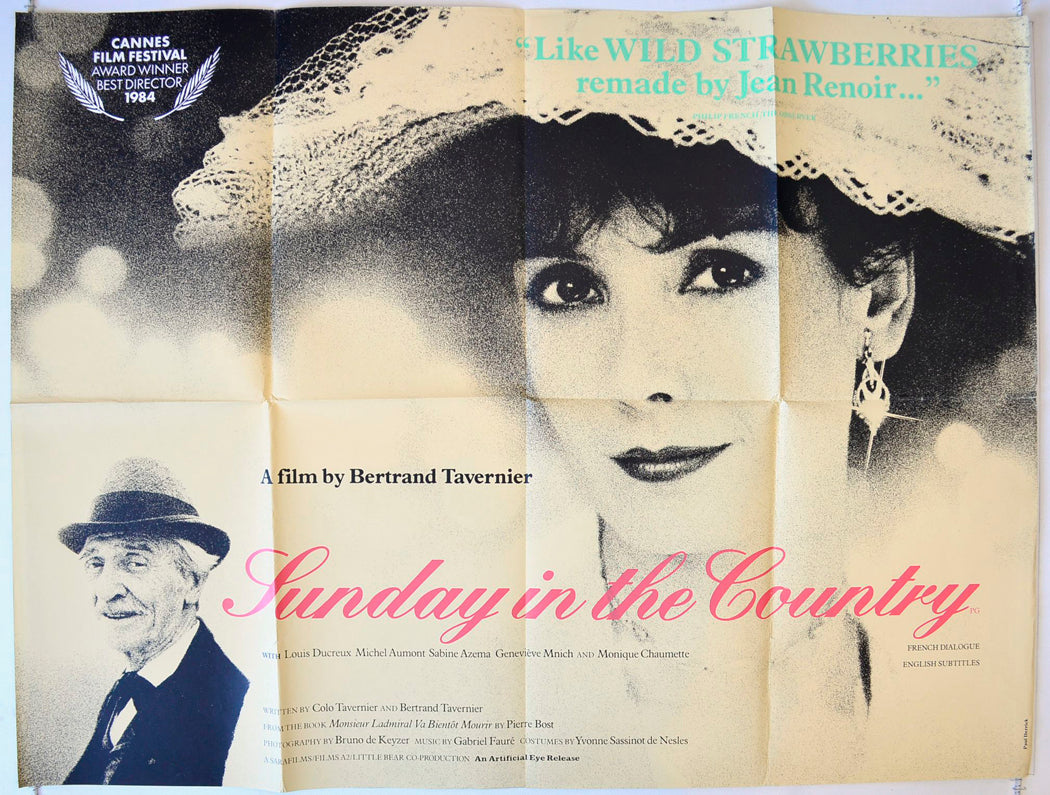 A Sunday In The Country  (a.k.a. Un dimanche à la champagne)   Original British Quad Poster - Movie Poster