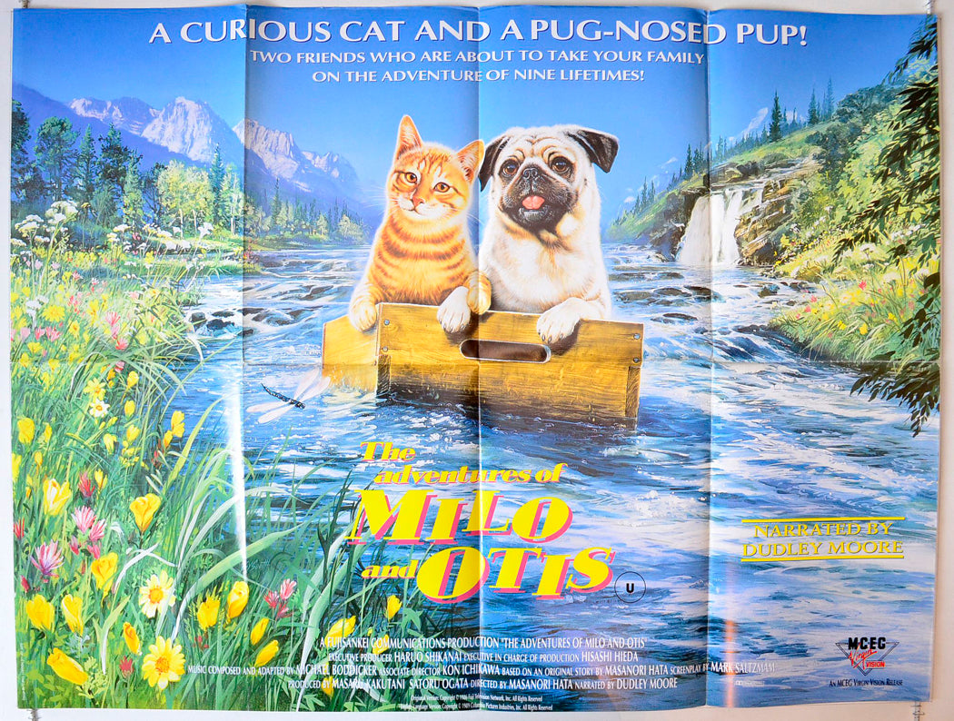 The Adventures Of Milo And Otis Original British Quad Poster - Movie Poster