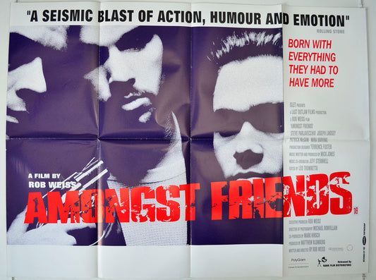 Amongst Friends   Original British Quad Poster - Movie Poster