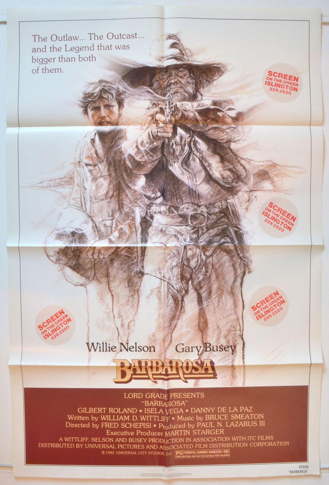 Barbarosa   Original One Sheet Poster - Movie Poster