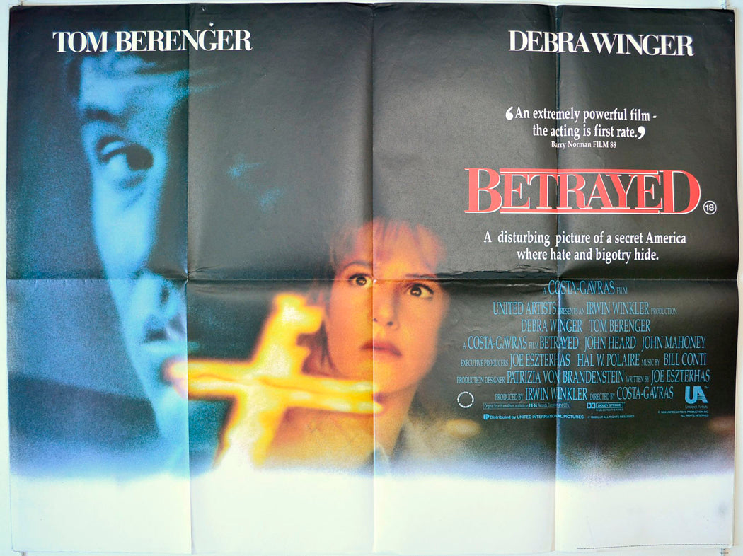 Betrayed   Original British Quad Poster - Movie Poster