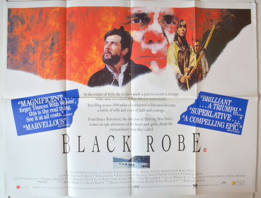 Black Robe   Original British Quad Poster - Movie Poster