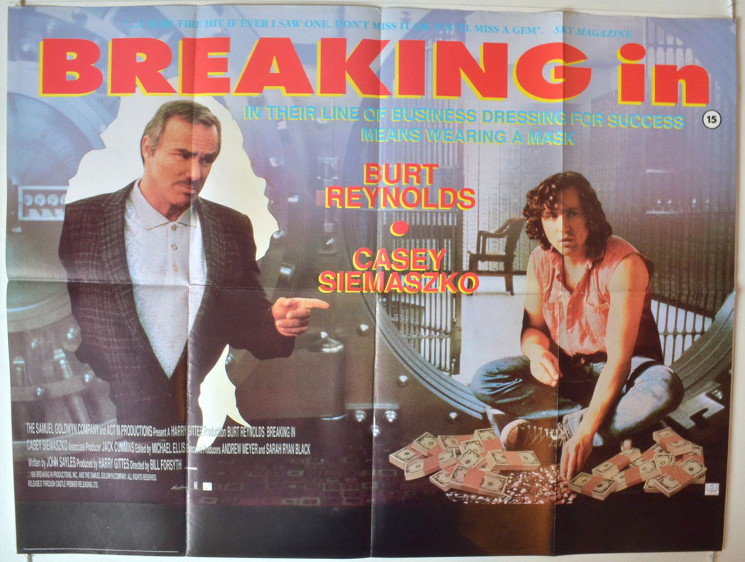 Breaking In   Original British Quad Poster - Movie Poster