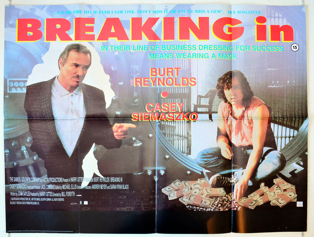 Breaking In Original British Quad Poster - Movie Poster