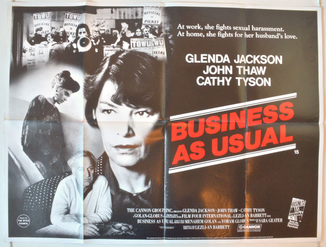 Business As Usual   Original British Quad Poster - Movie Poster