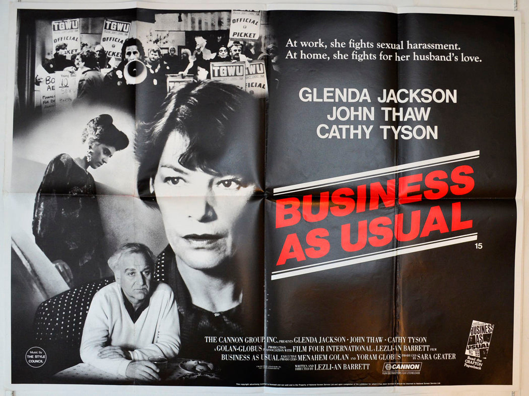 Business As Usual Original British Quad Poster - Movie Poster