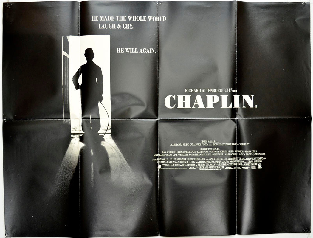 Chaplin   Original British Quad Poster - Movie Poster