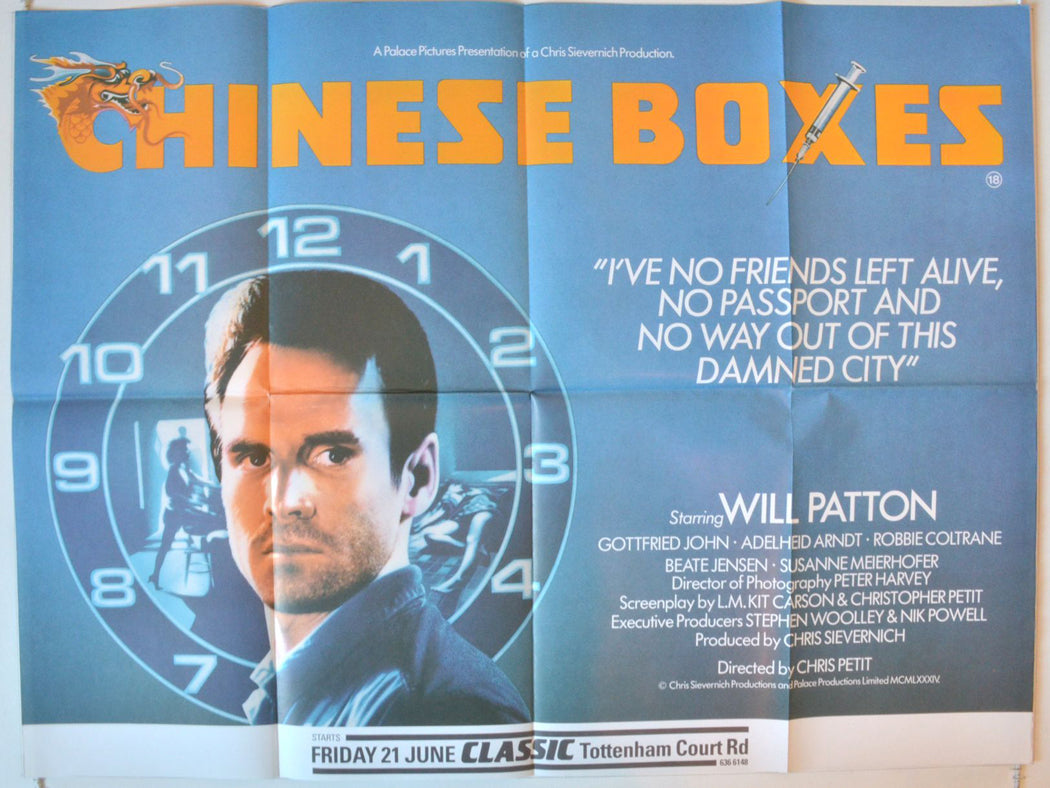 Chinese Boxes   Original British Quad Poster - Movie Poster