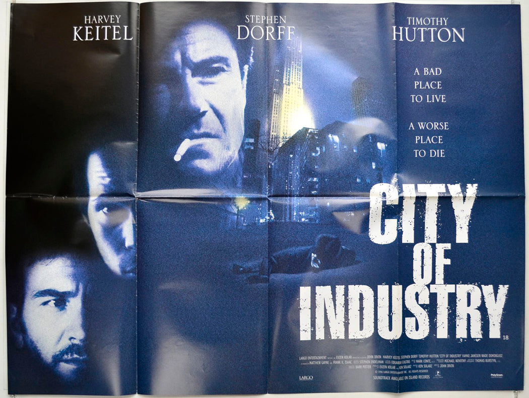 City Of Industry   Original British Quad Poster - Movie Poster