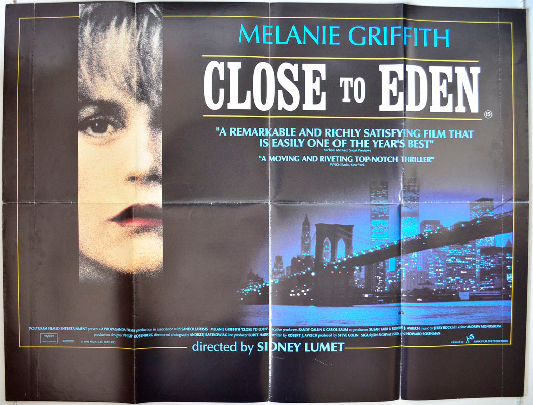 Close To Eden  (a.k.a. A Stranger Among Us)   Original British Quad Poster - Movie Poster