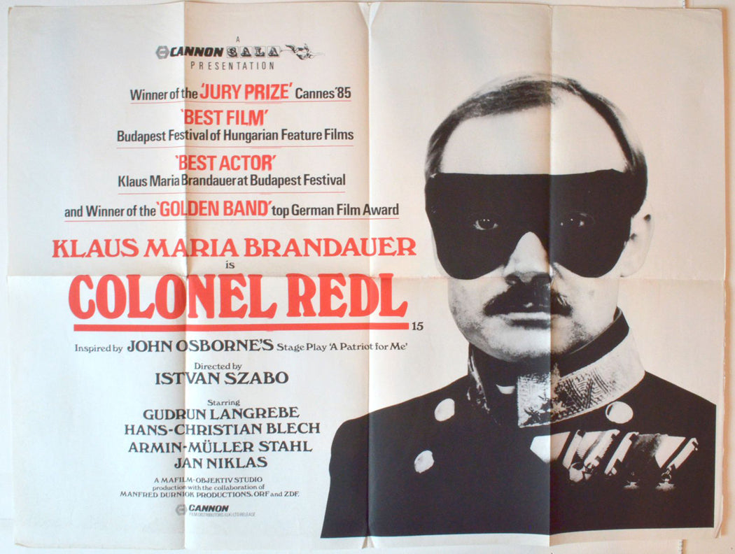 Colonel Redl  (a.k.a Oberst Redl)   Original British Quad Poster - Movie Poster