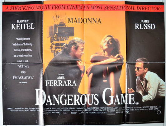 Dangerous Game  (a.k.a. Snake Eyes)   Original British Quad Poster - Movie Poster