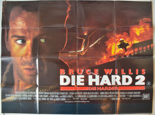 Die Hard 2 : Die Harder   Original British Quad Poster - Movie Poster 